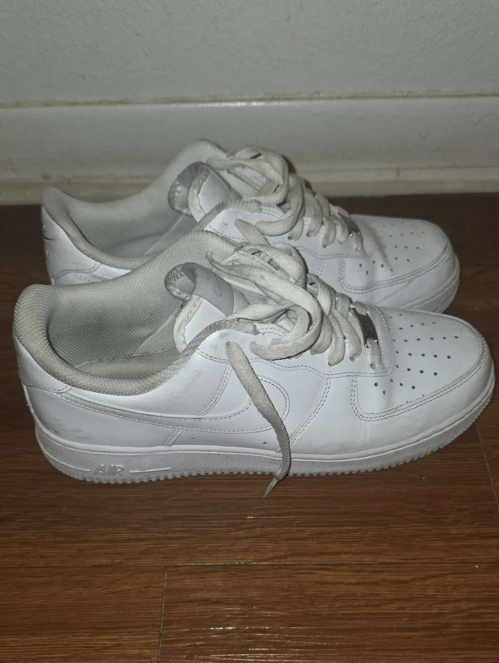 Nike White Low-Top Leather Sneakers